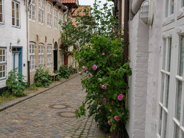 De stad Flensburg aan de Oostzee