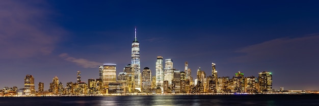 De stad Lower Manhattan van New York