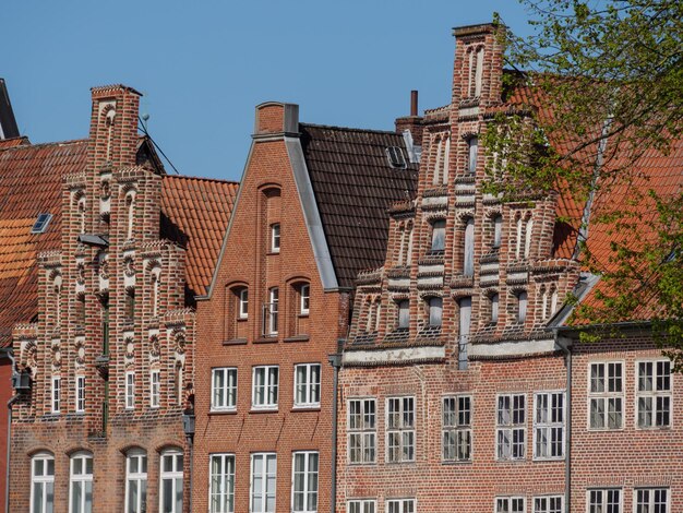 De stad lüneburg van boven