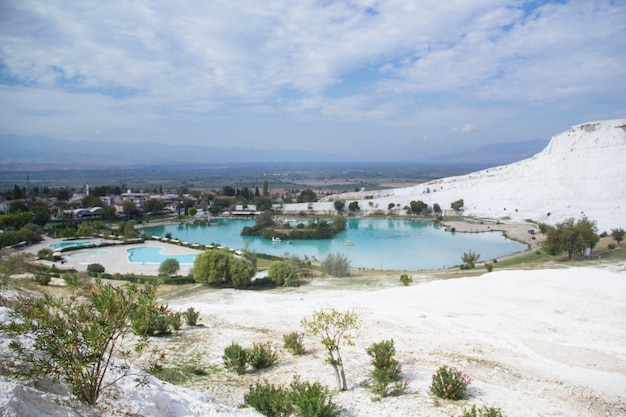 De stad Pamukkale in Turkije