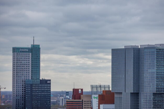 De stad Rotterdam in Nederland