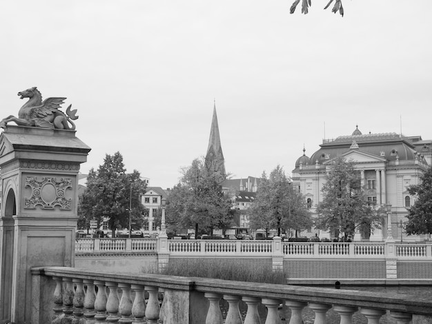 de stad Schwerin in Mecklenburg Vorpommern, Duitsland