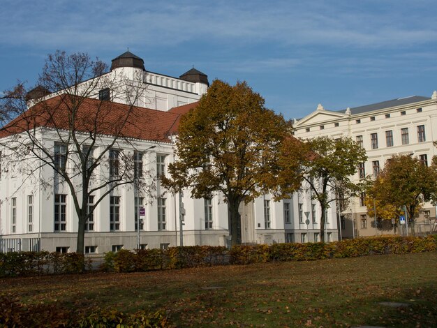 de stad Schwerin in Mecklenburg-Vorpommern, Duitsland