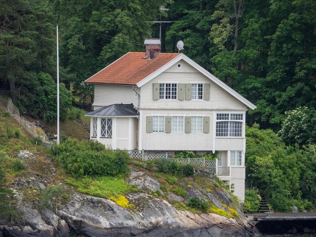 de stad Stockholm en de Oostzee in Zweden