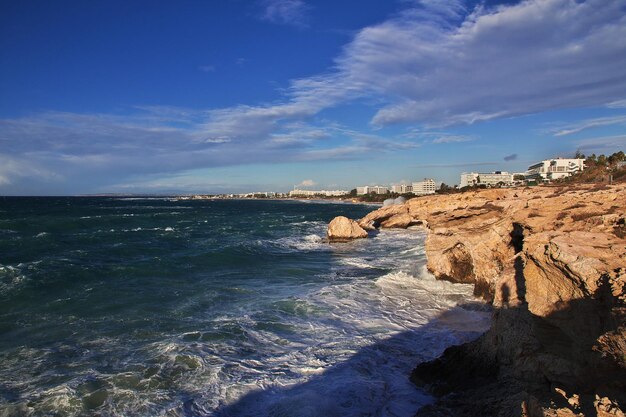 De storm op de Middellandse Zee Cyprus