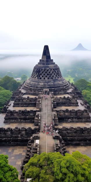 De tempel is het grootste en grootste stenen bouwwerk ter wereld.