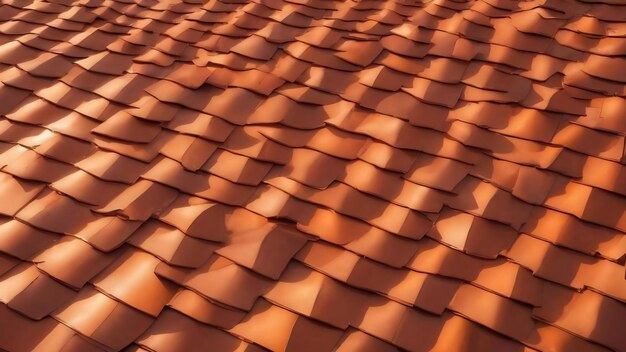 De textuur van het oranje dak.