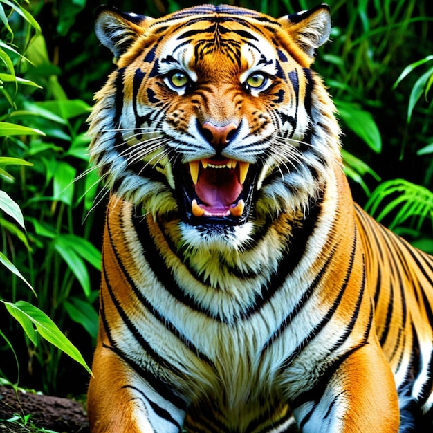 De tijgers omarmen de mystiek van menselijke tijgerhybriden