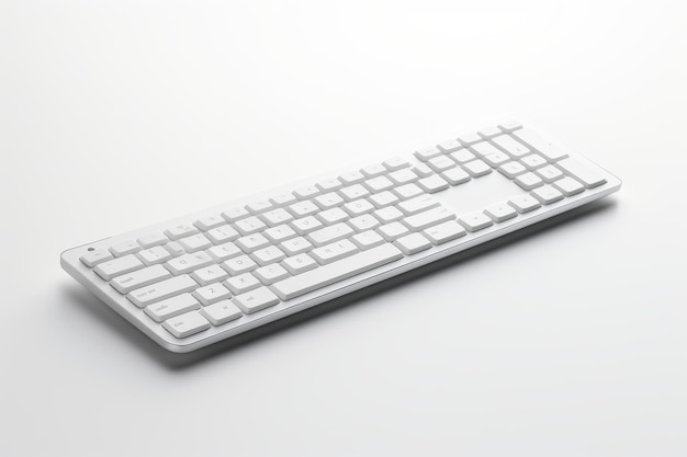 De toetsenborden Blank Canvas op een witte of heldere oppervlakte PNG Transparante achtergrond