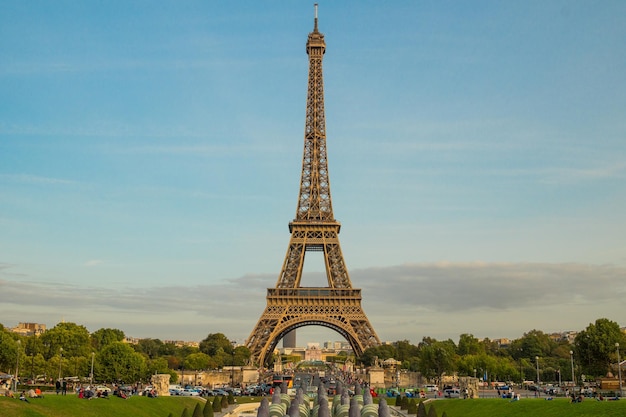 Foto de toren van eiffel, parijs, frankrijk