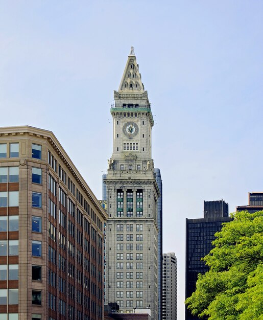 Foto de toren van het douanehuis in boston