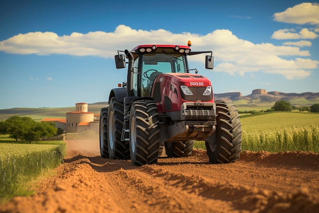 De tractor op het veldgeneratieve ai