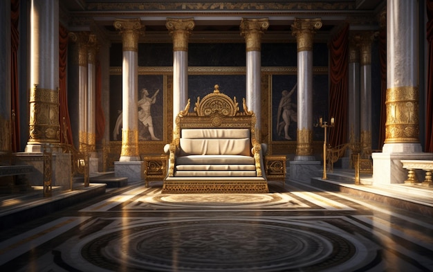 De troonzaal van de keizer