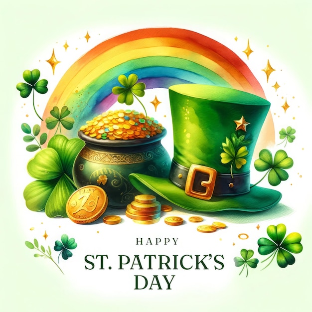 De trots van St. Patrick's Day Emerald Isle Exuberance Een dag van Ierse trots