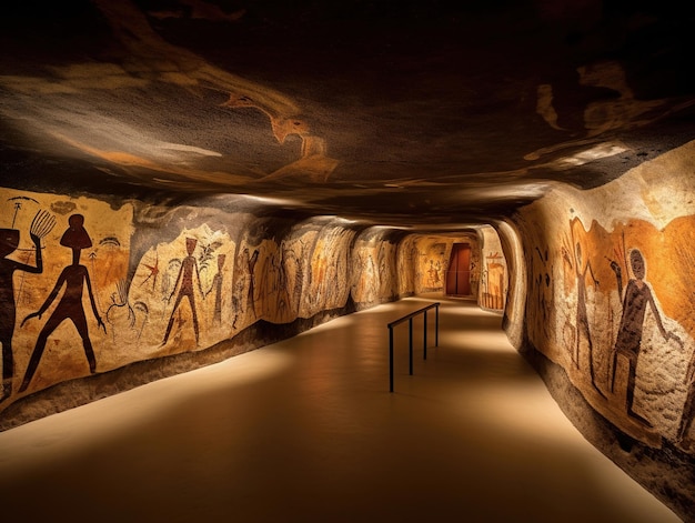 De tunnel van de grot van het colosseum