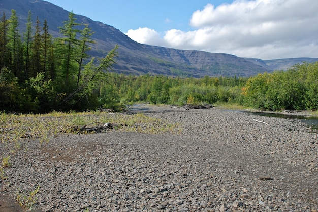 De vallei van de rivier Mikchangda