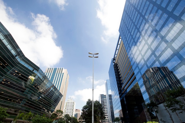 De verfijnde Faria Lima Avenue, in Sao Paulo