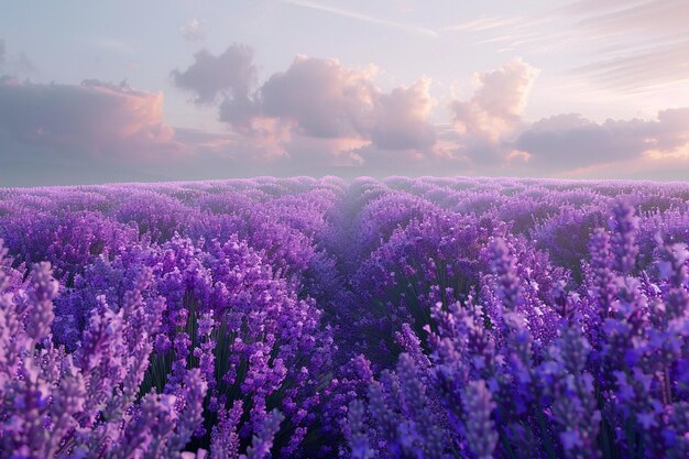 Foto de verleidelijke geur van bloeiende lavendelvelden