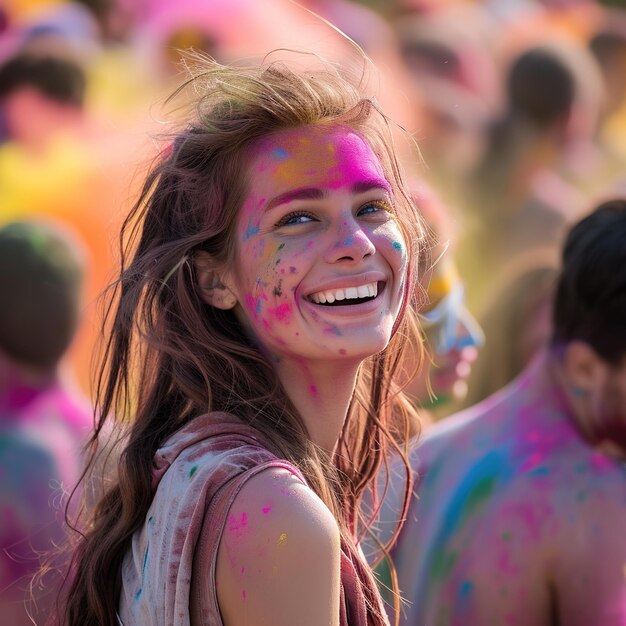 De viering van het Holi-feest