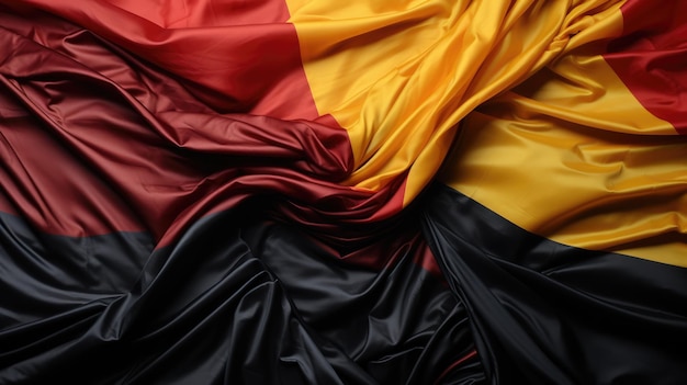 De vlag van Duitsland is van stof.