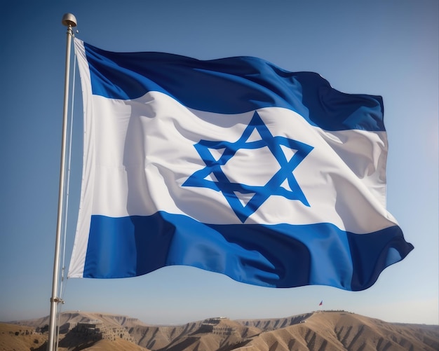 De vlag van Israël