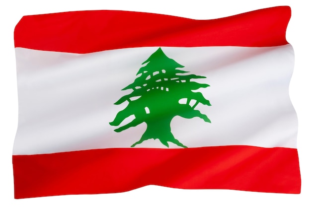 De vlag van Libanon