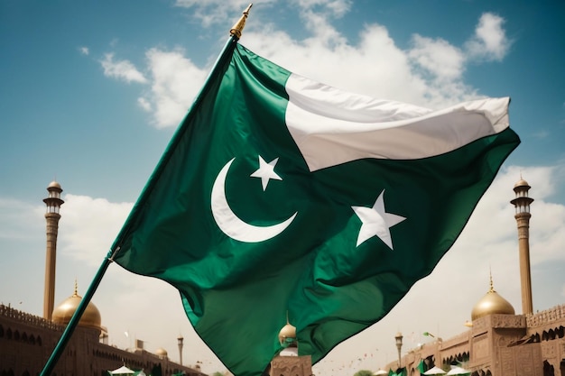 Foto de vlag van pakistan op