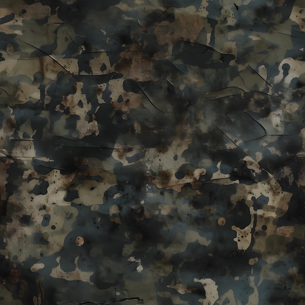 De vuile textuur van de camouflagestof Donkere kleur