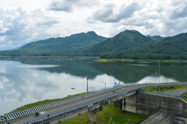 De Wadaslintang Reservoir Dam in Wonosobo Indonesië