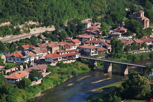 De weergave op Veliko Tarnovo in Bulgarije