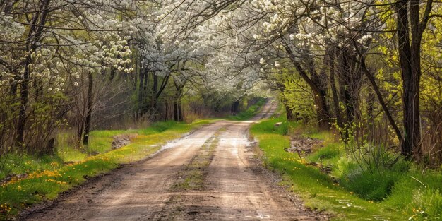 De weg van de lente