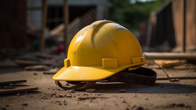 De wereld van de bouwvakker Gele helm en al
