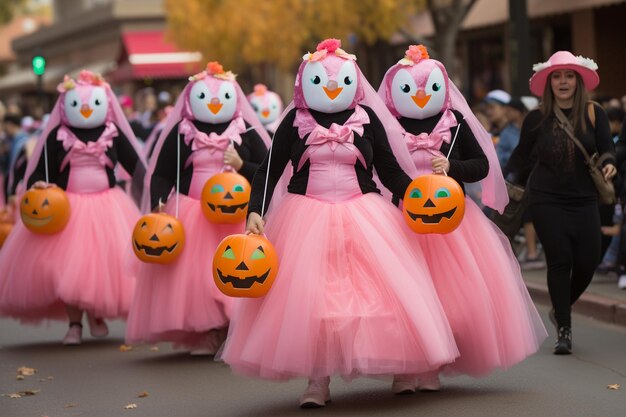 Foto de zuiverheidsparade van de pinguïn