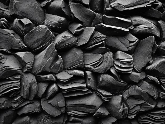 De zwarte textuur van houtskoolstenen