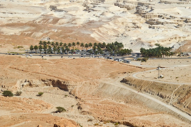 Dead Sea in Judea desert Israel