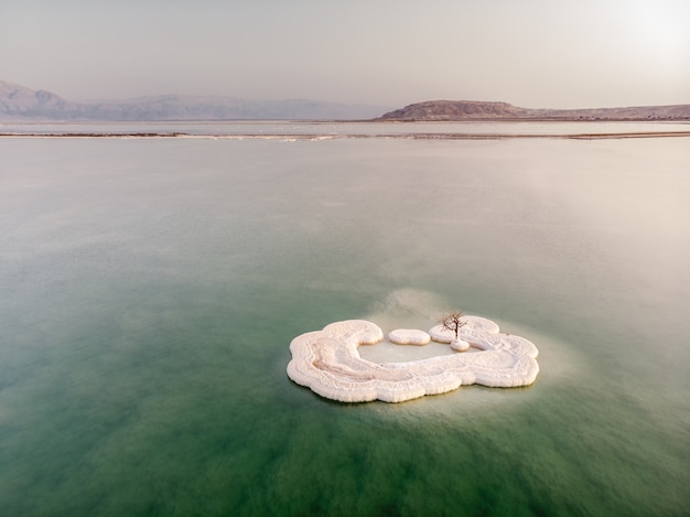 Photo dead sea sunset