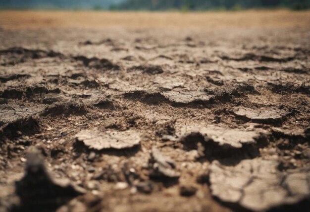 Dead trees on dry cracked earth metaphor Drought Water crisis and World Climate change