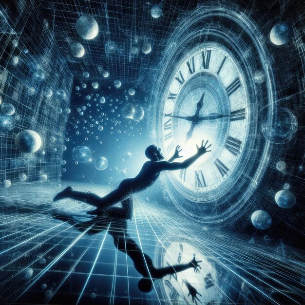 Deadline Dystopia Captivating Clock Illustration Time is Running Out Seize the Moment Before it