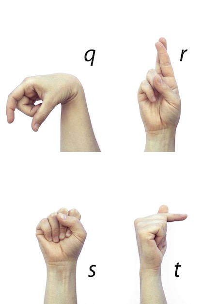 Photo deaf alphabet