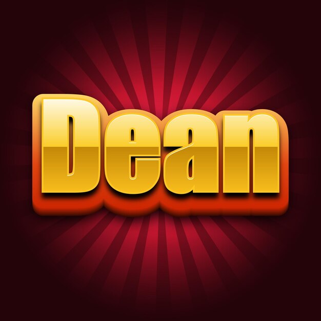 Photo dean text effect gold jpg attractive background card photo