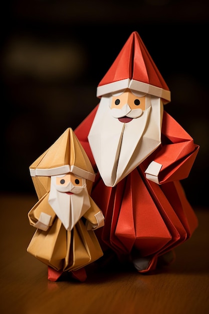 Фото Дорогой санта и рождество оригами
