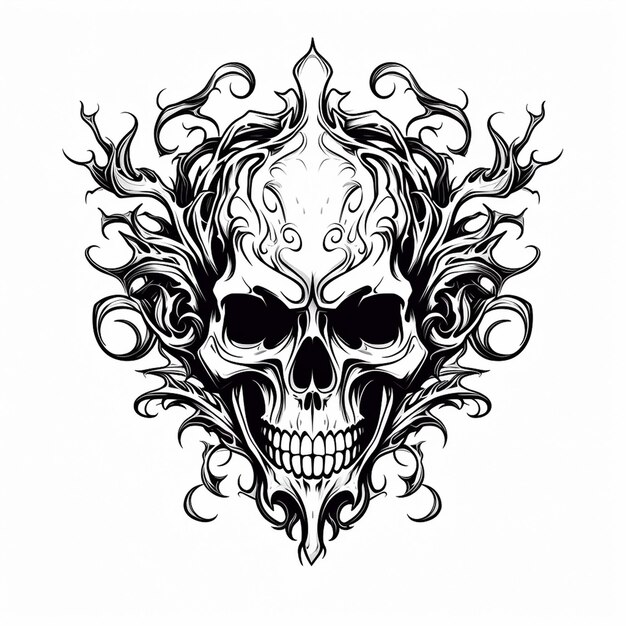 Death Metal Skull Art