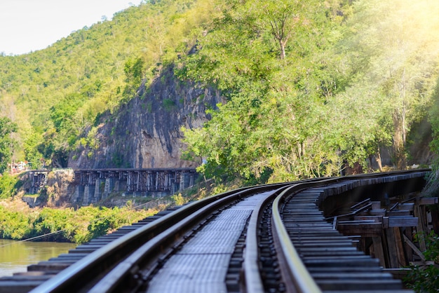 Death railway, built during World War II,Kanchanaburi Thailand