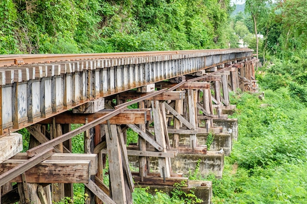 Death railway train wooden structure history of world war II