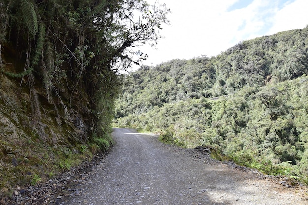 Death road Camino de la Muerte Yungas North Road between La Paz and Coroico Bolivia