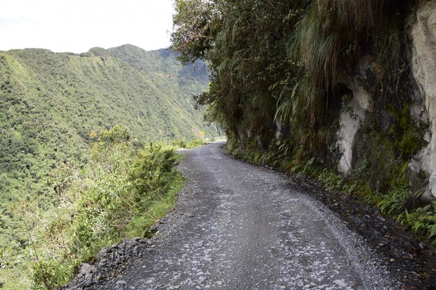 죽음의 길 Camino de la Muerte Yungas 라파스와 코로이코 볼리비아 사이 북쪽 도로