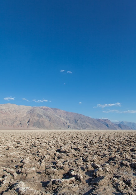 Death Valley, California. The Devil's Golf Course point in the middle of the desert.