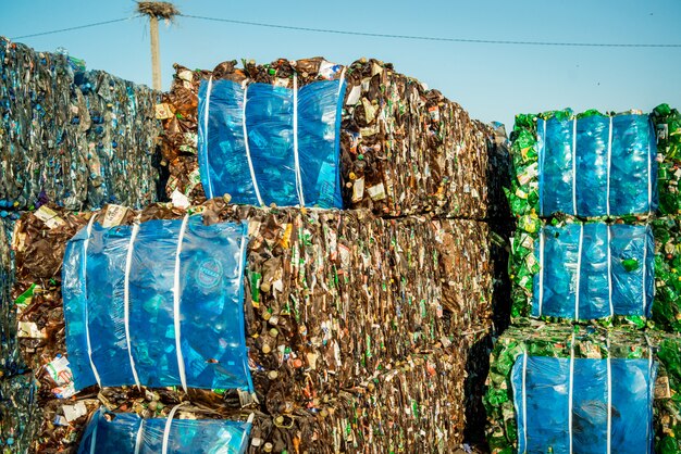 Photo debris pile for processing in the plant