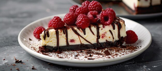 Decadent Cheesecake With Raspberries