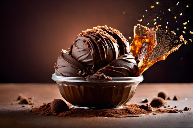 Decadent Chocolate Delights Artistic Photo Design for Irresistible Products Series